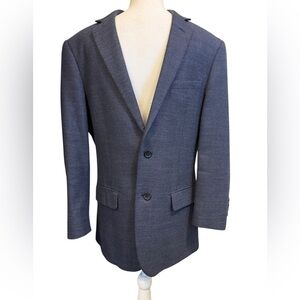 Daniel Hechter men’s wool two button double vent navy blazer size 38 regular